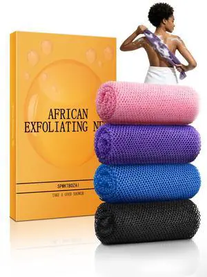 4 Pack African Net Sponge, African Exfoliating Net for Body 4 Pack African Net Sponge, African Exfoliating Net for Body