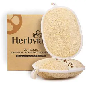 Natural Loofah Exfoliating Body Scrubber Pads for Bath and Shower Natural Loofah Exfoliating Body Scrubber Pads for Bath and Shower