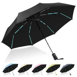 Compact Travel Umbrella, Automatic Folding Windproof 8 Ribs, Lightweight Small Portable Parasol for Rain & Sun with UV Protection, Fits Car, Backpack, Purse, Men & Women(Black, 39 Inch-1 Pack) Compact Travel Umbrella, Automatic Folding Windproof 8 Ribs, Lightweight Small Portable Parasol for Rain & Sun with UV Protection, Fits Car, Backpack, Purse, Men & Women(Black, 39 Inch-1 Pack)