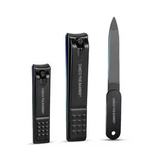Clipper Set Toenail & Fingernail Clippers + Nail File | Stainless Steel, Sharp Precision Blades, Non-Slip Grip, Durable Grooming Kit for Men & Women Clipper Set Toenail & Fingernail Clippers + Nail File | Stainless Steel, Sharp Precision Blades, Non-Slip Grip, Durable Grooming Kit for Men & Women