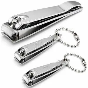 3-Pack Nail Clippers Set for Fingernails & Thick Toenails, Sharp Stainless Steel Nail Cutter Kit with Nail File, Heavy Duty Toenail Clippers for Men, Women, Seniors, Travel Grooming Set (A) 3-Pack Nail Clippers Set for Fingernails & Thick Toenails, Sharp Stainless Steel Nail Cutter Kit with Nail File, Heavy Duty Toenail Clippers for Men, Women, Seniors, Travel Grooming Set (A)