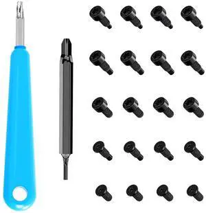 Ring Doorbell Screws Replacement, Blue Double-Ended T6 T15 Screwdriver with 20Pcs/5Set Security Screws - Battery Change & WiFi Setup for Video Doorbell Camera Replacement Kits Ring Doorbell Screws Replacement, Blue Double-Ended T6 T15 Screwdriver with 20Pcs/5Set Security Screws - Battery Change & WiFi Setup for Video Doorbell Camera Replacement Kits