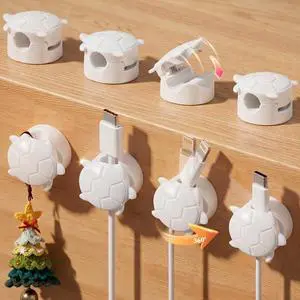 Cable Clips, 8 Pack Cord Holder for Nightstand White Cable Clips, 8 Pack Cord Holder for Nightstand White