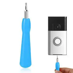 Video Doorbell Screwdriver, Double-Ended Bits with Handle, T6 and T15 Torx Screwdriver Replacement for Ring Video Doorbell Models (Blue) Video Doorbell Screwdriver, Double-Ended Bits with Handle, T6 and T15 Torx Screwdriver Replacement for Ring Video Doorbell Models (Blue)