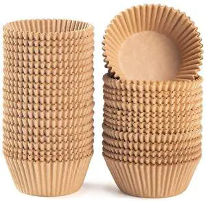 Standard Natural Cupcake Liners 500 Count, No Smell, Grease-Proof Paper Muffin Liners, Food-grade Baking Cups for Cupcakes, Muffins, Nuts Standard Natural Cupcake Liners 500 Count, No Smell, Grease-Proof Paper Muffin Liners, Food-grade Baking Cups for Cupcakes, Muffins, Nuts