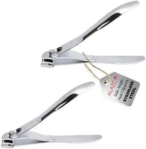 2 Side Angle Stainless Steel Fingernail or Toenail Side Nail Clipper Cutter 2 Side Angle Stainless Steel Fingernail or Toenail Side Nail Clipper Cutter