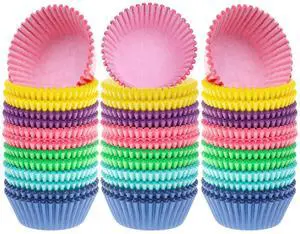 600 Pcs Cupcake Liners Cupcake Wrappers Cupcake Paper Baking Cups for Cake Balls, Muffins, Cupcakes and Candies, Assorted Bright Colors 600 Pcs Cupcake Liners Cupcake Wrappers Cupcake Paper Baking Cups for Cake Balls, Muffins, Cupcakes and Candies, Assorted Bright Colors