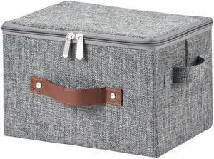 Storage Bins with Zipper Lids Decorative Lidded Baskets Boxes Storage Bins with Zipper Lids Decorative Lidded Baskets Boxes