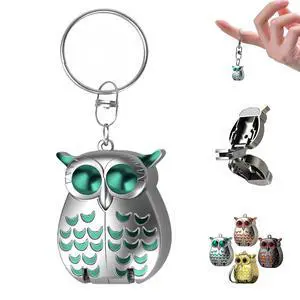 Owl Keychain Nail Clipper,Foldable 2-in-1 Stainless Steel with File(Silver) Owl Keychain Nail Clipper,Foldable 2-in-1 Stainless Steel with File(Silver)