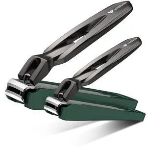 Nail Clippers for Men with Catcher, 2-Pack Large & Small Anti-Splash Nail Clippers for Fingernails & Toenails, Sharp Stainless Steel Heavy-Duty Self-Collecting Nail Cutter for Men Women Nail Clippers for Men with Catcher, 2-Pack Large & Small Anti-Splash Nail Clippers for Fingernails & Toenails, Sharp Stainless Steel Heavy-Duty Self-Collecting Nail Cutter for Men Women
