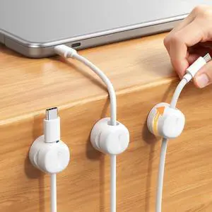 6 Pack Rotating Magnetic Cable Clips, Cord Organizer Holder 6 Pack Rotating Magnetic Cable Clips, Cord Organizer Holder