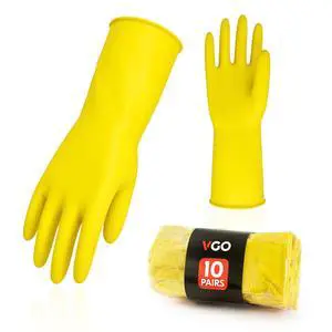 Latex Reusable Household Gloves,Cleaning Gloves,Long Cuff (HH4601,M) Latex Reusable Household Gloves,Cleaning Gloves,Long Cuff (HH4601,M)