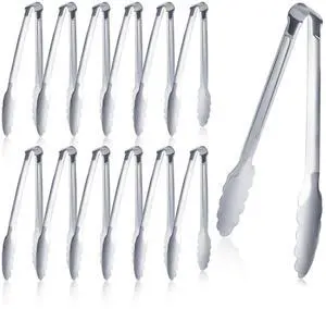 12 Pack Buffet Tongs Serving Tongs Stainless steel Kitchen Tongs 7inch 12 Pack Buffet Tongs Serving Tongs Stainless steel Kitchen Tongs 7inch