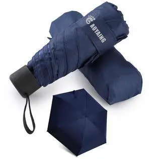 Small Mini Umbrella with Case by GAOYAINIG Light Compact Design Perfect for Travel Lightweight Portable Parasol Outdoor Sun&Rain Umbrellas 34 Inches Navy Blue Small Mini Umbrella with Case by GAOYAINIG Light Compact Design Perfect for Travel Lightweight Portable Parasol Outdoor Sun&Rain Umbrellas 34 Inches Navy Blue
