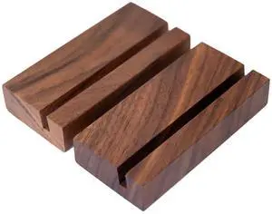 (2 Pack) Wood Calendar Stands - Desk Calendar Base - Wooden Block - Monthly Desk Card Refill Holder - Office Home Gift Decor (Black Walnut Wood) (2 Pack) Wood Calendar Stands - Desk Calendar Base - Wooden Block - Monthly Desk Card Refill Holder - Office Home Gift Decor (Black Walnut Wood)