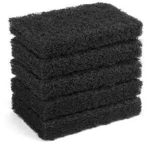 Heavy Duty Nylon Scour Pads Replacement Scrubber, Black 5 Pack 5.5 * 3.15 Inch Heavy Duty Nylon Scour Pads Replacement Scrubber, Black 5 Pack 5.5 * 3.15 Inch