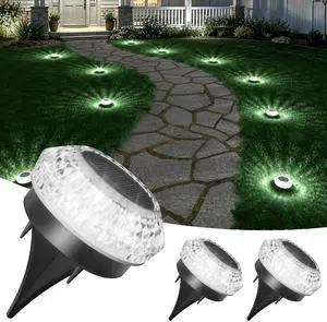 Mini Solar Ground Lights Outdoor,Flat Solar Pathway Lights 3 Pack Mini Solar Ground Lights Outdoor,Flat Solar Pathway Lights 3 Pack