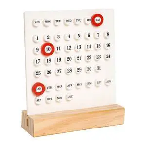Perpetual Calendar Desk Wood Calendar Stand Acrylic Calendar Desktop Decor for Livingroom Office Shop Bar Week Month Day Display(1pc white) Perpetual Calendar Desk Wood Calendar Stand Acrylic Calendar Desktop Decor for Livingroom Office Shop Bar Week Month Day Display(1pc white)