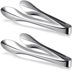 2 Pack Polished Stainless Steel Serving Tongs 9 Inch Metal Food Silver Tong for Buffet Salad BBQ Grilling Heavy Duty Kitchen Utensils for Cooking Catering Wedding Party 2 Pack Polished Stainless Steel Serving Tongs 9 Inch Metal Food Silver Tong for Buffet Salad BBQ Grilling Heavy Duty Kitchen Utensils for Cooking Catering Wedding Party