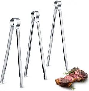 3 Pieces 8.7 Inch,10inch,11.7inch Kitchen Tongs Set Stainless Steel Tongs Buffet Tongs Metal Utility Cooking Tong for Cooking Serving Barbecue Thanksgiving Halloween Christmas 3 Pieces 8.7 Inch,10inch,11.7inch Kitchen Tongs Set Stainless Steel Tongs Buffet Tongs Metal Utility Cooking Tong for Cooking Serving Barbecue Thanksgiving Halloween Christmas