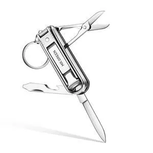 Multifunctional Nail Clippers Stainless Steel Six Functions Nail Cutter Nail Files Small Knife Scissors (Small) Multifunctional Nail Clippers Stainless Steel Six Functions Nail Cutter Nail Files Small Knife Scissors (Small)