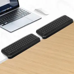 L-Shaped Desk EdgeRest, 2-Piece Set,Desk Elbow Pad, Ergonomic Design, Suitable for Desk and Table Edge, Memory Foam Material, Non-Slip and Wear-Resistant, Black OvalLeather L-Shaped Desk EdgeRest, 2-Piece Set,Desk Elbow Pad, Ergonomic Design, Suitable for Desk and Table Edge, Memory Foam Material, Non-Slip and Wear-Resistant, Black OvalLeather