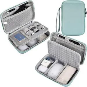 Hard Travel Electronic Organizer Case for MacBook Power Adapter Chargers Cables Power Bank Apple Magic Mouse Apple Pencil USB Flash Disk SD Card Hard Drive Shockproof Accessories Carrying Bag, Green Hard Travel Electronic Organizer Case for MacBook Power Adapter Chargers Cables Power Bank Apple Magic Mouse Apple Pencil USB Flash Disk SD Card Hard Drive Shockproof Accessories Carrying Bag, Green
