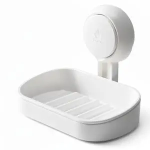 Suction Cup Soap Dish Holder for Shower, Dual-Layer Self-Draining Bar Soap Holder, No-Drill Removable Wall Mount Soap Tray for Tile, Glass, Bathroom & Kitchen Sink Suction Cup Soap Dish Holder for Shower, Dual-Layer Self-Draining Bar Soap Holder, No-Drill Removable Wall Mount Soap Tray for Tile, Glass, Bathroom & Kitchen Sink