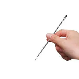 4" Professional Upholstery Needle 10cm Length 3mm Thickness, Big Eye Hand Sewing Needles for Stitching and Crafting Projects 4" Professional Upholstery Needle 10cm Length 3mm Thickness, Big Eye Hand Sewing Needles for Stitching and Crafting Projects