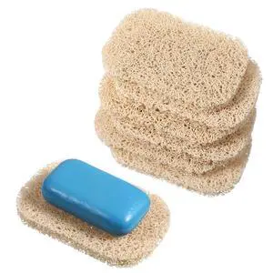 6 Pack Soap Saver Pad Self-Draining Porous Bar Soap Holder Pads 6 Pack Soap Saver Pad Self-Draining Porous Bar Soap Holder Pads