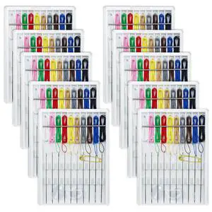 10 Boxes Quick Fix Sewing Kit with Needles and Thread Box 10 Boxes Quick Fix Sewing Kit with Needles and Thread Box