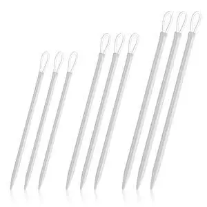 9 PCS Wool Yarn Needles, Darning Needle Nylon Thread Rope Threader Large Eye Tapestry Needle for Weave Hand Weaving Sweater Tools Accessories for Sewing Knitting Crochet Yarn Embroidery 9 PCS Wool Yarn Needles, Darning Needle Nylon Thread Rope Threader Large Eye Tapestry Needle for Weave Hand Weaving Sweater Tools Accessories for Sewing Knitting Crochet Yarn Embroidery