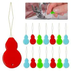 Needle Threaders, Plastic Needle Threaders for Hand Sewing, Gourd Shaped Sewing Machine Needle Threaders with Clear Box, Threader for Small Eye Needles, Embroidery, DIY Arts, 30 PCS Needle Threaders, Plastic Needle Threaders for Hand Sewing, Gourd Shaped Sewing Machine Needle Threaders with Clear Box, Threader for Small Eye Needles, Embroidery, DIY Arts, 30 PCS