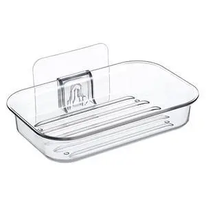 Bar Soap Dish for Shower Clear Soap Holder with Self-Draining Design, Wall Mounted Soaps Saver No Drilling with Strong Adhesive Clear Plastic Sponge Bar Soaps Saver for Bathroom Bathtub Kitchen Sink Bar Soap Dish for Shower Clear Soap Holder with Self-Draining Design, Wall Mounted Soaps Saver No Drilling with Strong Adhesive Clear Plastic Sponge Bar Soaps Saver for Bathroom Bathtub Kitchen Sink