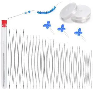 37PCS Beading Needles, Big Eye Bead Needles for Jewelry Making 37PCS Beading Needles, Big Eye Bead Needles for Jewelry Making