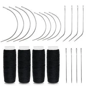 20 Piece Hair Needle and Thread Kit for Weave and Wigs Sewing 20 Piece Hair Needle and Thread Kit for Weave and Wigs Sewing
