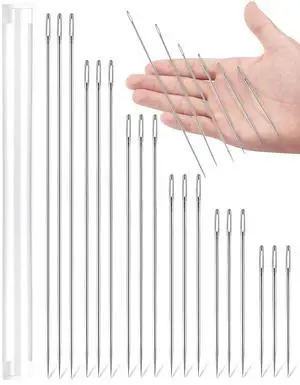 18PCS Professional Upholstery Needles, Large Sewing Needles 18PCS Professional Upholstery Needles, Large Sewing Needles