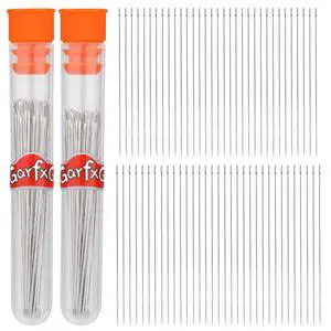 120 Pcs Beading Needles, 2 Different Sizes Straight Bead Needle 120 Pcs Beading Needles, 2 Different Sizes Straight Bead Needle