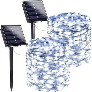 Solar Fairy Lights, 2 Pack Total 200LED 72FT Waterproof String Lights Solar Fairy Lights, 2 Pack Total 200LED 72FT Waterproof String Lights