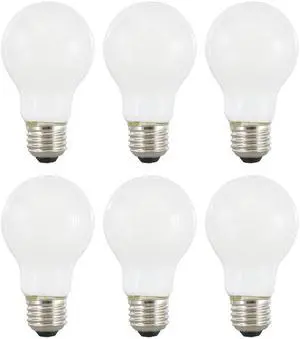 LED TruWave Natural Series A19 Light Bulb, 60W Equivalent, Efficient 8W, Dimmable, 800 Lumens, Frosted, 5000K, Daylight - 6 Pack (40815) LED TruWave Natural Series A19 Light Bulb, 60W Equivalent, Efficient 8W, Dimmable, 800 Lumens, Frosted, 5000K, Daylight - 6 Pack (40815)