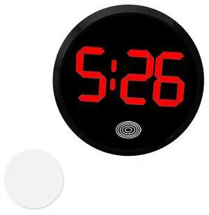 Digital Dashboard Car Clock, Stick On LED Touch Activated Digital Display Clock, Alloy Luminous Interior Decorative Accessory, Universal for Most Cars, E-Bikes, Study Desks (Red) Digital Dashboard Car Clock, Stick On LED Touch Activated Digital Display Clock, Alloy Luminous Interior Decorative Accessory, Universal for Most Cars, E-Bikes, Study Desks (Red)