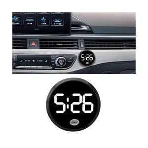 Luminous LED Dashboard Digital Clock, White Luminous LED Dashboard Digital Clock, White