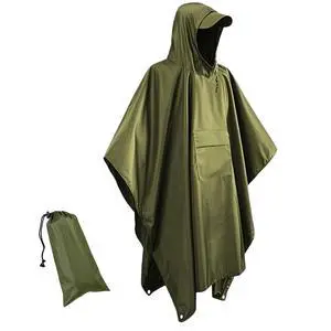 Lightweigh Hooded Rain Poncho Raincoat Jacket for Men Women Rain Coat with Pocket Adult Outdoor Hiking (US, Alpha, One Size, Regular, Regular, Green) Lightweigh Hooded Rain Poncho Raincoat Jacket for Men Women Rain Coat with Pocket Adult Outdoor Hiking (US, Alpha, One Size, Regular, Regular, Green)