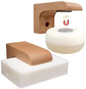 2sets Wood Magnetic Bar Soap Holder for Shower Wall,Magnet Air Dry Soap Saver Self Draining, Eco-Friendly Wooden Soap Dish for Soaps & Beard Shampoo Bars 2sets Wood Magnetic Bar Soap Holder for Shower Wall,Magnet Air Dry Soap Saver Self Draining, Eco-Friendly Wooden Soap Dish for Soaps & Beard Shampoo Bars