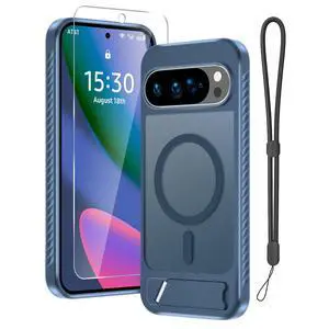 for Google Pixel 10 Pro XL Case with Screen Protector,Navy Blue for Google Pixel 10 Pro XL Case with Screen Protector,Navy Blue