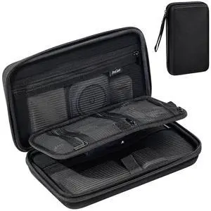 Large Hard Travel Electronic Organizer Case for MacBook Power Adapter Chargers Cables Tech Organizer Hard Drive USB Flash Disk SD Card Portable Electronics Accessories Bag -Black Large Hard Travel Electronic Organizer Case for MacBook Power Adapter Chargers Cables Tech Organizer Hard Drive USB Flash Disk SD Card Portable Electronics Accessories Bag -Black