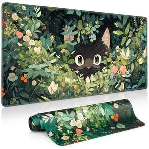 Anime Cat Mouse Pad, Green Desk Mat, Kawaii XXL Large Gaming Mouse Pad Anime Cat Mouse Pad, Green Desk Mat, Kawaii XXL Large Gaming Mouse Pad