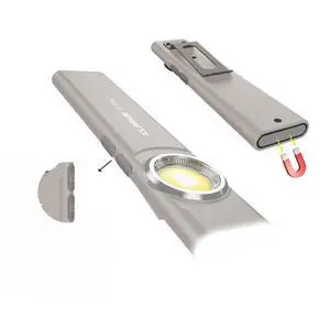 E5 Plus - Ultra-Slim Dual Switch 3-Light Sources EDC Flashlight, 650 Lumens, USB-C Rechargeable, IPX4, Magnetic Base & Clip (Gray) E5 Plus - Ultra-Slim Dual Switch 3-Light Sources EDC Flashlight, 650 Lumens, USB-C Rechargeable, IPX4, Magnetic Base & Clip (Gray)