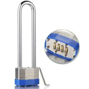 Extra Long Shackle 4 Digit Combination Padlock Extra Long Shackle 4 Digit Combination Padlock