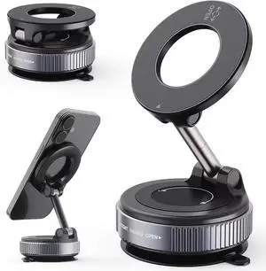 2026 Upgraded Vacuum Magnetic Car Phone Holder, 96LBS Strong Suction Cup Phone Mount, 360° Adjustable Foldable MagSafe Car Mount for Dashboard Windshield, Compatible with All Smartphones 2026 Upgraded Vacuum Magnetic Car Phone Holder, 96LBS Strong Suction Cup Phone Mount, 360° Adjustable Foldable MagSafe Car Mount for Dashboard Windshield, Compatible with All Smartphones